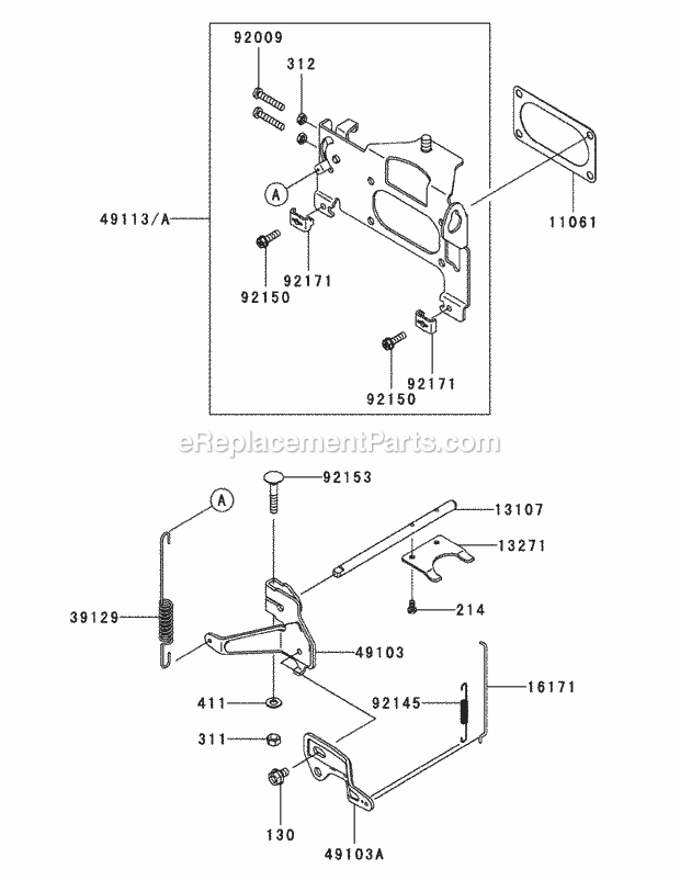 Kawasaki Fxt00v-Bs04 Control Equipment Diagram and Parts List for S7237-KW 53AP8DU8750 Cub Cadet Sprayer
